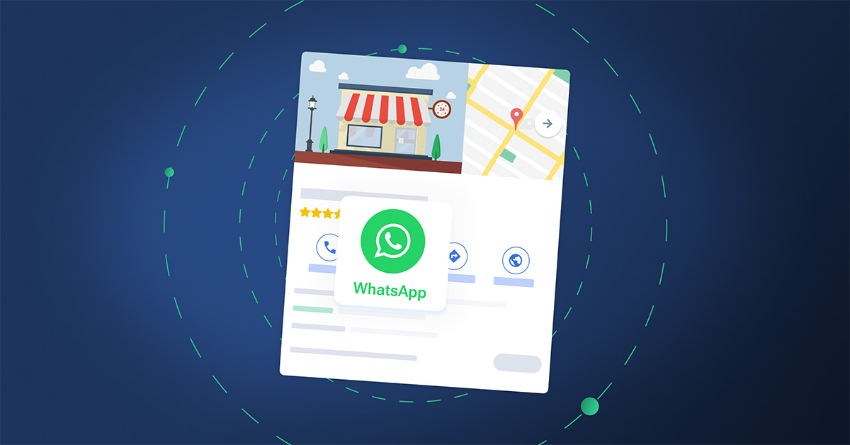 whatsapp available on google business profile