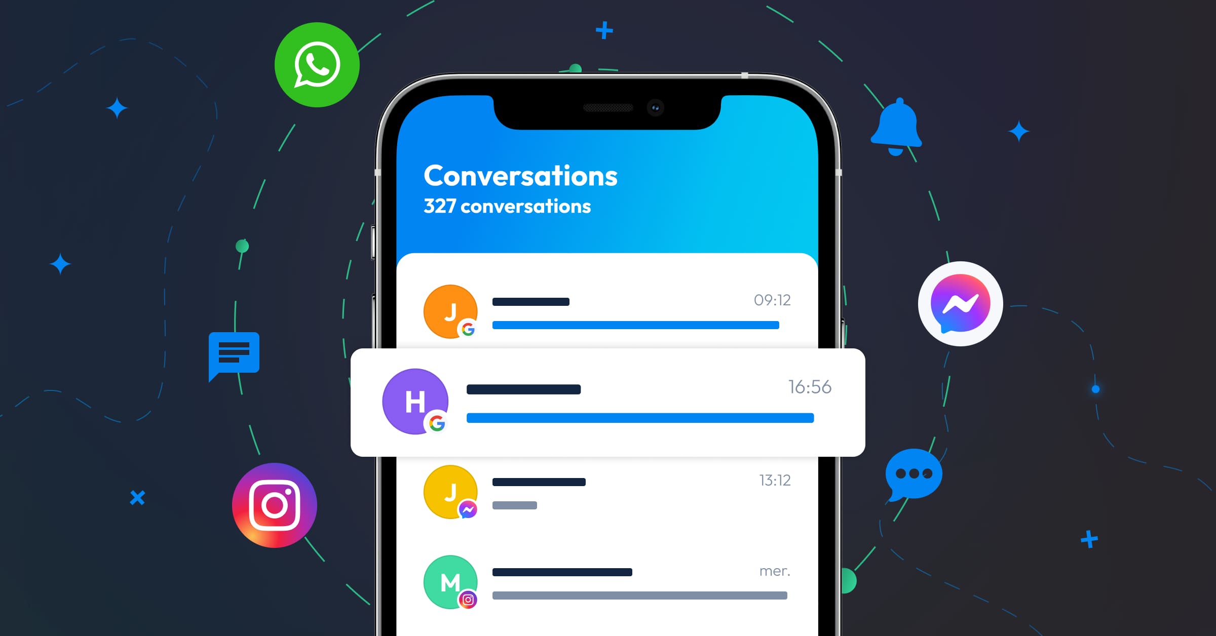 comment gérer le flux de messages clients