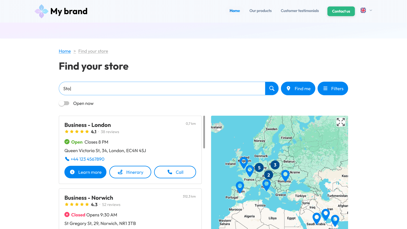 store locator