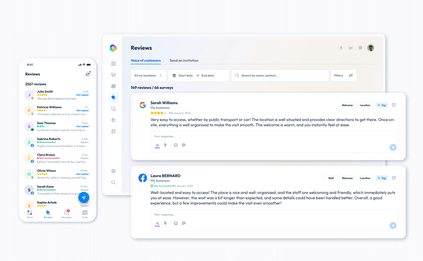 review management centralise reviews